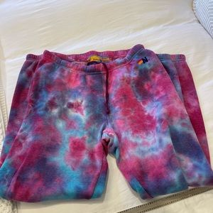 Woman’s Aviator Nation Tye Dye sweatpants size L